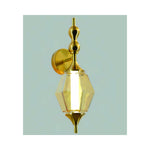 Eliante Faceted Classic Wall Light – Clear Glass, Metal