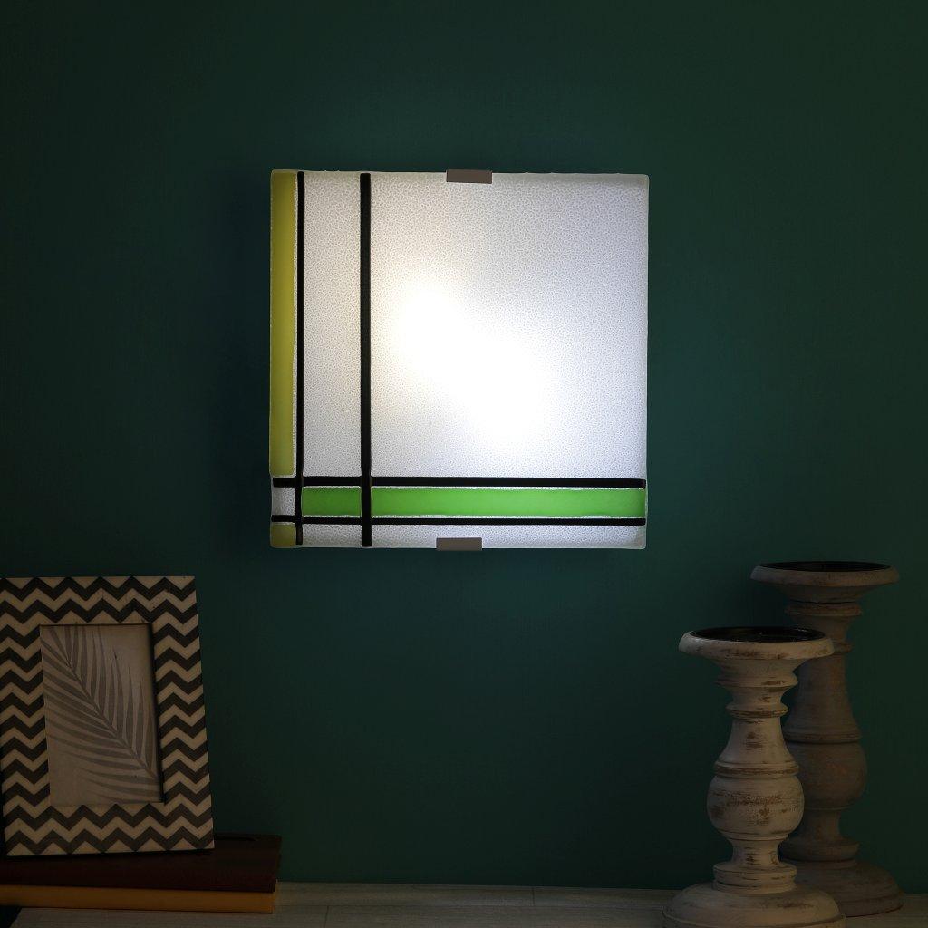 White Metal Wall Light - 87504 - Included Bulb