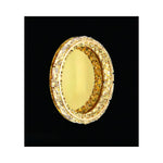 Eliante Oval Crystal Wall Light – Clear, Metal