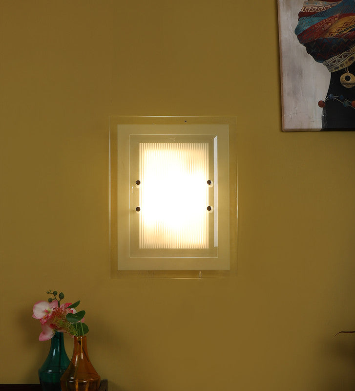 cantando White Iron Wall Light by Eliante by Jainsons Lights