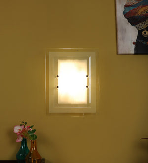 cantando White Iron Wall Light by Eliante by Jainsons Lights