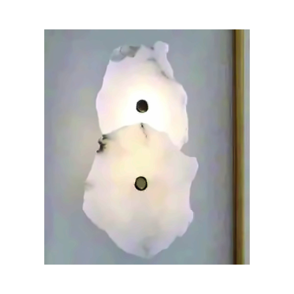 Eliante Triple Marble Wall Light – Frosted & White Glass, Metal