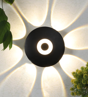 Eliante by Jainsons Lights-Decorative Outdoor Wall Light-8WAY-UFO-Inbuilt LED