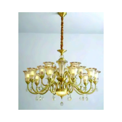 Eliante Eighteen Classic Chandelier – Champagne Glass, Metal (JSTS-00893)