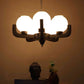 Orlux Brown Wood Chandelier  | E27 holder | Included Bulb | Eliante by Jainsons Lights