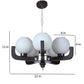 Orlux Brown Wood Chandelier  | E27 holder | Included Bulb | Eliante by Jainsons Lights