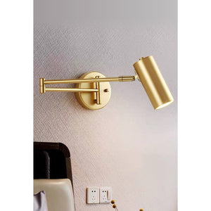 9082-1-Gold Bedside Wall Light