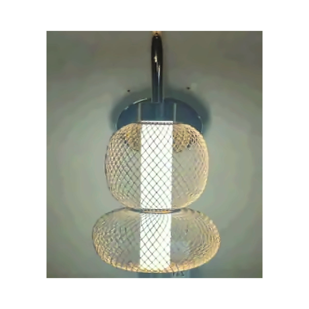 Eliante French Modern Wall Light – Frosted & White Acrylic, Metal