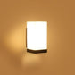 ELIANTE Black Iron Base White Acrylic Shade Wall Light - 9101-1W - Bulb Included