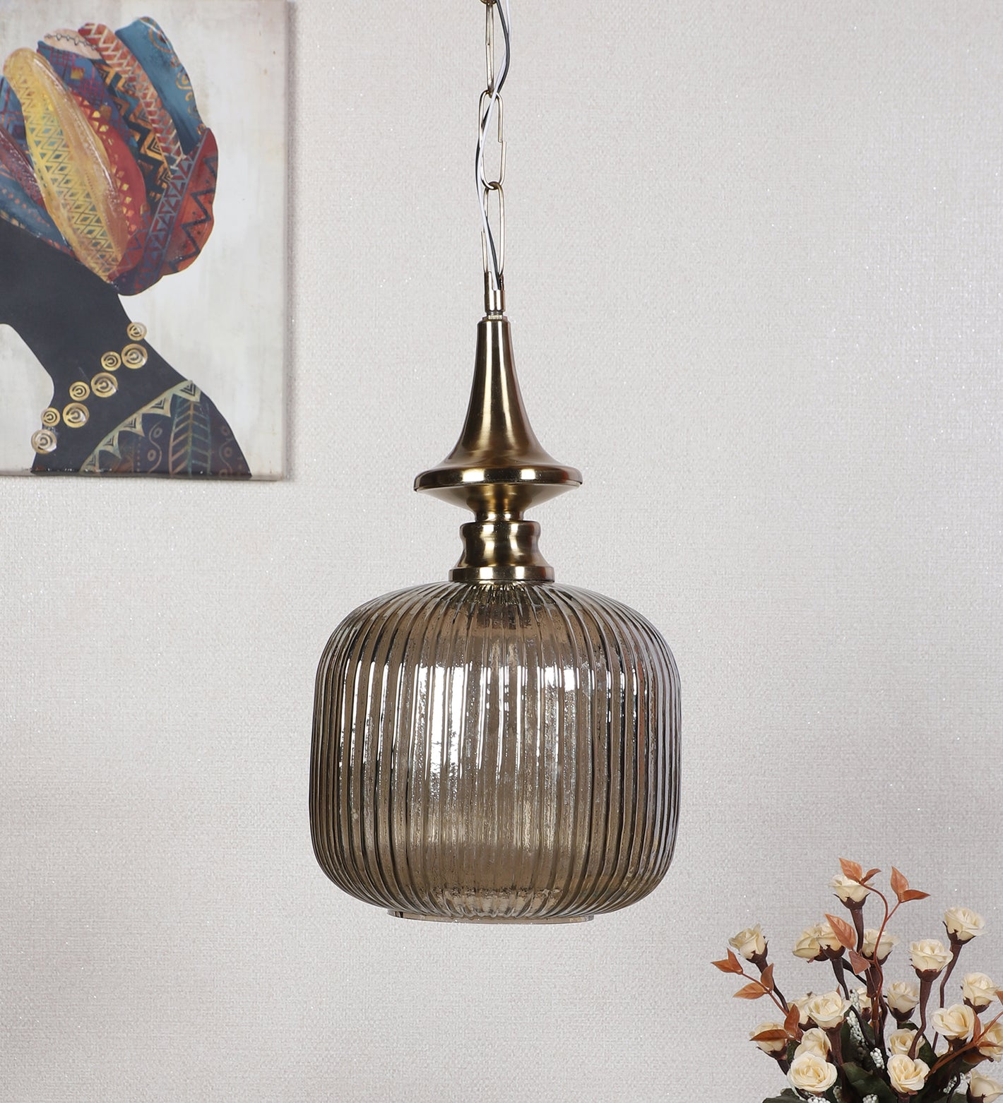 Eliante by Jainsons Lights-Glass Hanging Lights-9135-1LP-E27 holder