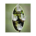 Eliante Four Crystal Wall Light – Clear Glass, Metal
