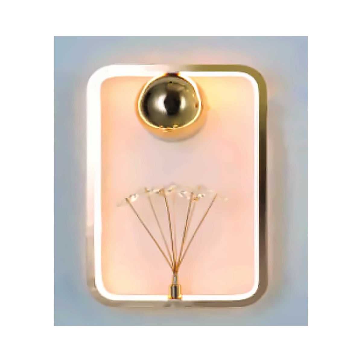 Eliante French LED Wall Light – Clear Crystal, Metal