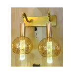 Eliante Bubble Glass Wall Light – Amber, Metal