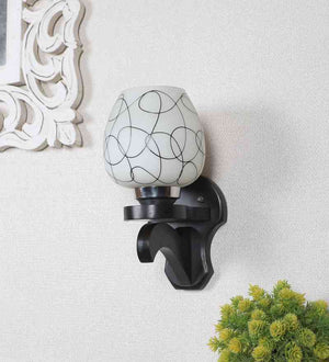 Zytrion Black Wood Wall Light  | E27 holder | Included Bulb | Eliante by Jainsons Lights