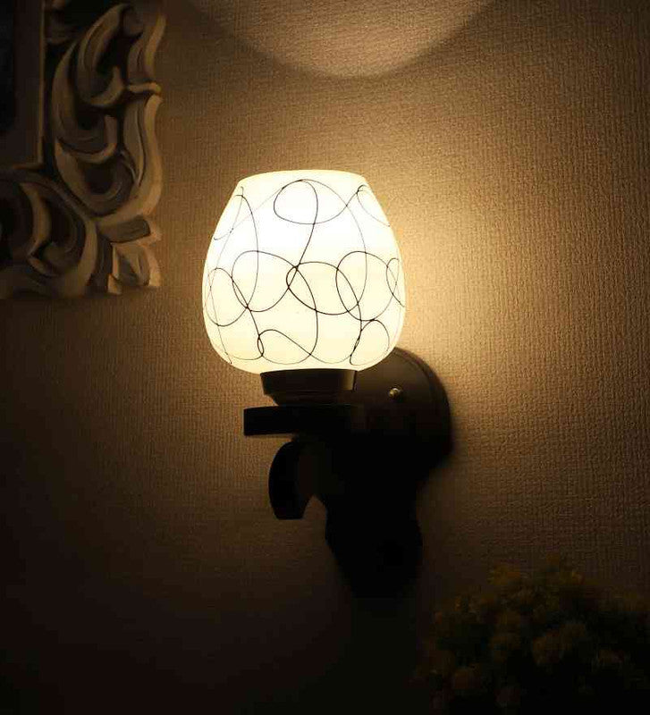 Zytrion Black Wood Wall Light  | E27 holder | Included Bulb | Eliante by Jainsons Lights