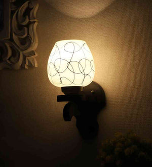 Zytrion Black Wood Wall Light  | E27 holder | Included Bulb | Eliante by Jainsons Lights