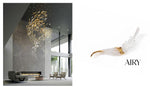 AIRY Hand-Blown Glass Feather Suspension Collection - lifestyle
