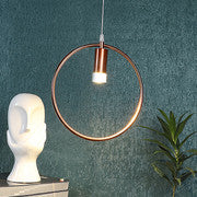 ELIANTE Rose Gold Iron Hanging Light - ALBELLA-7W-COB