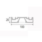 JS-JAS JSAS-10020 Up & Down Pedant Alluminium Profile For Strips 135-JAS-S1002