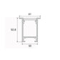 JS-JAS JSAS-Linea 3050 Trim Recessed Alluminium Profile For Strips 079-JAS-R3050