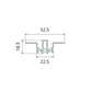 JS-JAS JSAS-Score 6 Minimal Recessed Alluminium Profile For Strips 145-JAS-R5218