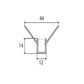 JS-JAS JSAS-Pop Corner Out 1214 Pop Out-Corner Recessed Trimless Alluminium Profile For Strips 097-JAS-R1214
