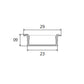 JS-JAS JSAS-Eco-23x09 Trim Recessed Alluminium Profile For Strips 197-JASE-R2309