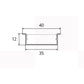 JS-JAS JSAS-Eco-35x12 Trim Recessed Alluminium Profile For Strips 199-JASE-R3512