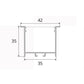 JS-JAS JSAS-Eco-35x35 Trim Recessed Alluminium Profile For Strips 201-JASE-R3535