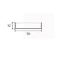 JS-JAS JSAS-Eco-50x12 Surface Alluminium Profile For Strips 202-JASE-S5012