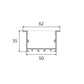 JS-JAS JSAS-Eco-50x35 Trim Recessed Alluminium Profile For Strips 205-JASE-R5035