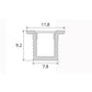 JS-JAS JSAS-Mirco Rm0809 Trim Recessed Alluminium Profile For Strips 069-JAS-R0809