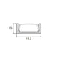 JS-JAS JSAS-Basic LP 01-03 Surface Alluminium Profile For Strips 010-JAS-S1606