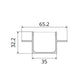 JS-JAS JSAS-Pop Wings 3535 Recessed Trimless Alluminium Profile For Strips 100-JAS-R3535