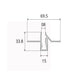JS-JAS JSAS-Glass Shelf Recessed Glass Shelf Alluminium Profile For Strips 113-JAS-R7034