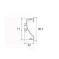 JS-JAS JSAS-LP 07-01 Foot Light Foot Light Alluminium Profile For Strips 123-JAS-R3280