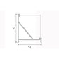 JS-JAS JSAS-LP 02-03 Big Corner Corner Alluminium Profile For Strips 036-JAS-S5151