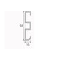 JS-JAS JSAS-LP 07-03 Skirting Small Skirting Alluminium Profile For Strips 057-JAS-S1558