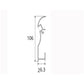 JS-JAS JSAS-LP 07-04 Skirting Floor Wash Skirting Alluminium Profile For Strips 058-JAS-S26106