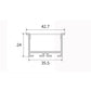 JS-JAS JSAS-Eco 3520 Trim Recessed Alluminium Profile For Strips 080-JAS-R3524