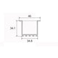 JS-JAS JSAS-Eco 3535 Trim Recessed Alluminium Profile For Strips 081-JAS-R3535