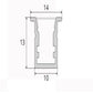JS-JAS JSAS-Mirco Rm1013 Trim Recessed Alluminium Profile For Strips 070-JAS-R1013
