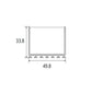 JS-JAS JSAS-Eco 5035 Surface Alluminium Profile For Strips 021-JAS-S5035