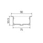 JS-JAS JSAS-Eco 7535 Trim Recessed Alluminium Profile For Strips 085-JAS-R7535