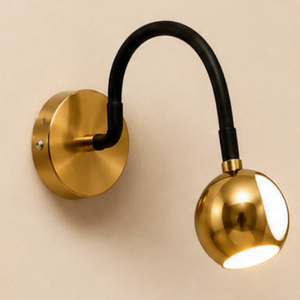 JS-DIV LUNA Spot Light Curved Gooseneck Reading Wall Light