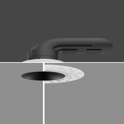 JS-TRL Arched-02 12w Round In-Ceiling Tilt Norrow Dia Sleek Cob Downlights