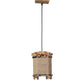 B-088-1Lp Eliante Brown Wooden Hangings  - Without Bulb