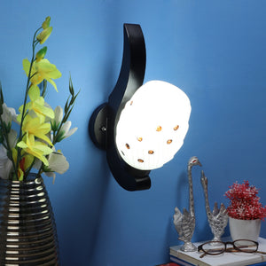 Black Wood Wall Light - BATAKH-1W - Included Bulb