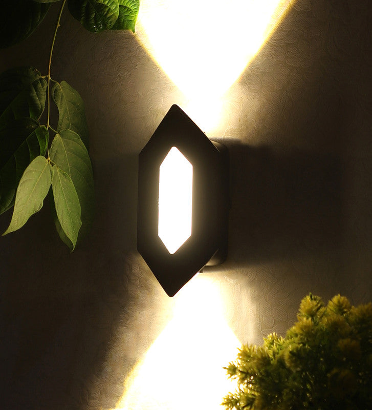 Eliante by Jainsons Lights-Up Down Outdoor Wall Light-BIG-DIAMOND-Inbuilt LED