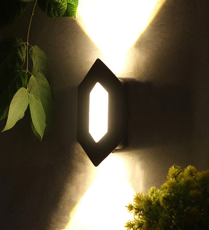 Eliante by Jainsons Lights-Up Down Outdoor Wall Light-BIG-DIAMOND-Inbuilt LED